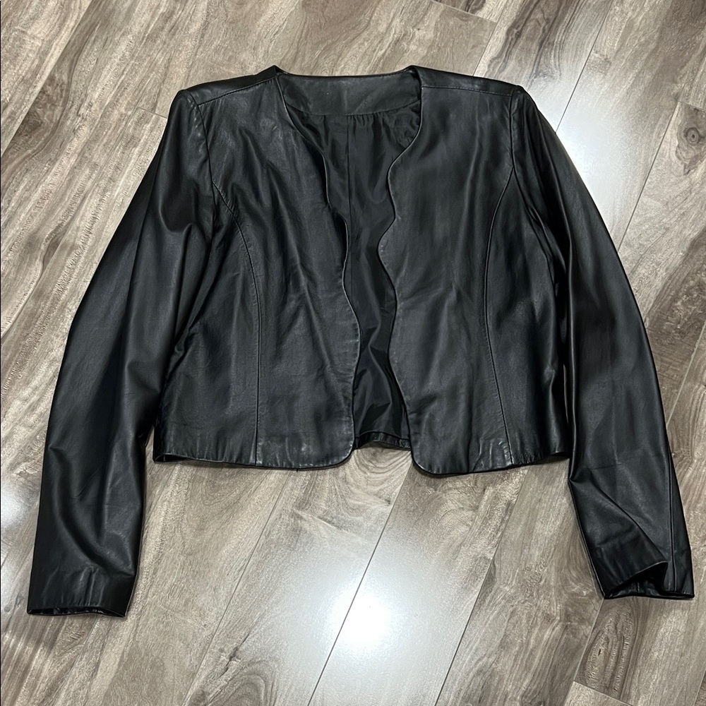 🔥🔥Leather blazer